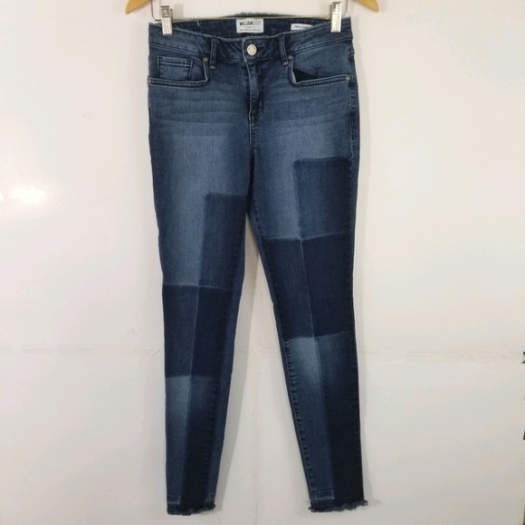 WILLIAM RAS Perfect Skinny Patches Raw Hem - Picture 1 of 8